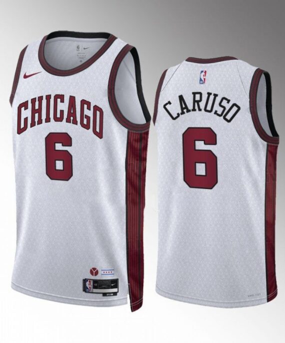 Alex Caruso Basketball Jersey #6 Chicago Bulls 2022-23 City Edition White