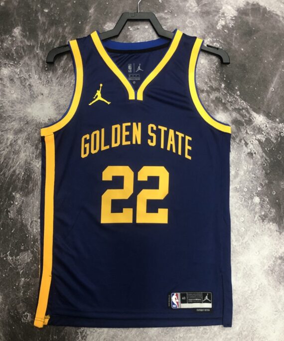 Andrew Wiggins Basketball Jersey #22 Golden State Warriors 2023 Jordan Limited Edition Blue