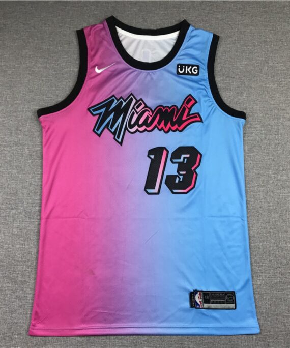 Bam Adebayo Basketball Jersey #13 Miami Heat 2021 City Edition
