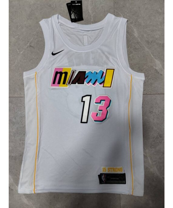 Bam Adebayo Basketball Jersey #13 Miami Heat 22/23 White City Edition