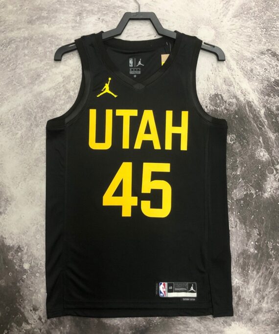 Donovan Mitchell Basketball Jersey #45 Utah Jazz 2023 Black Jordan Limited Edition