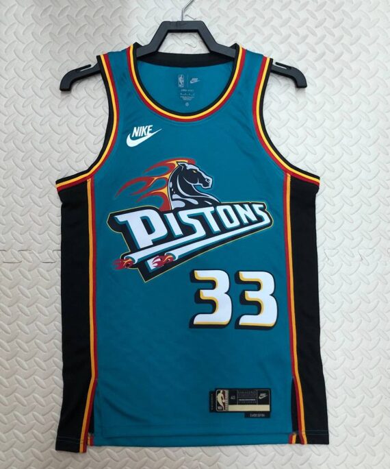 Grant Hill Basketball Jersey #33 Detroit Pistons 2023 Green Classic Edition