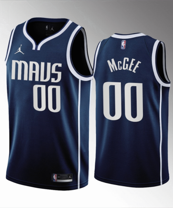 JaVale McGee Basketball Jersey #00 Dallas Mavericks 2023 Statement Edition