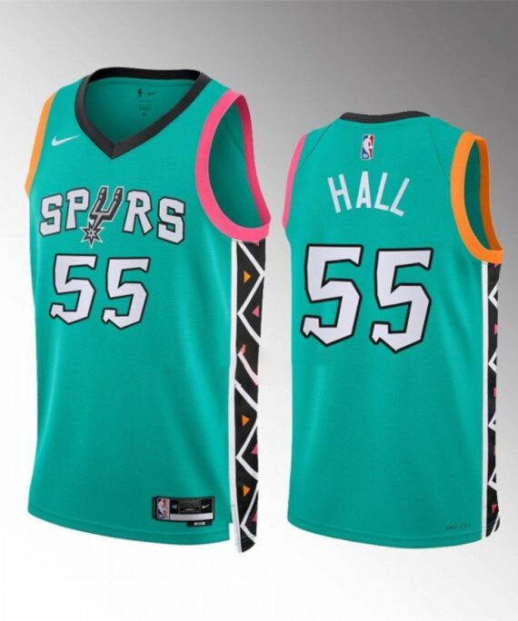 Jordan Hall Basketball Jersey #55 San Antonio Spurs 2023 City Edition