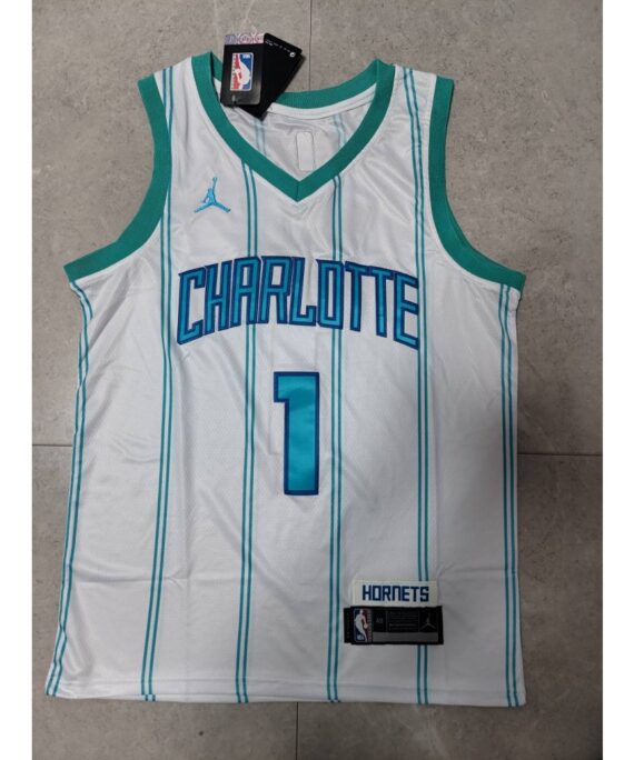 LaMelo Ball Basketball Jersey #1 Charlotte Hornets 2022 White Fan Edition
