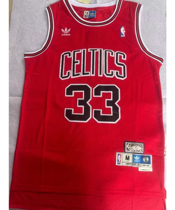 Larry Bird Basketball Jersey #33 Chicago Bulls Red