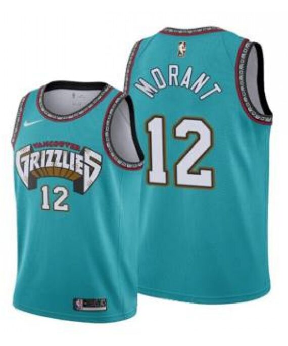 Ja Morant Basketball Jersey #12 Memphis Grizzlies Green