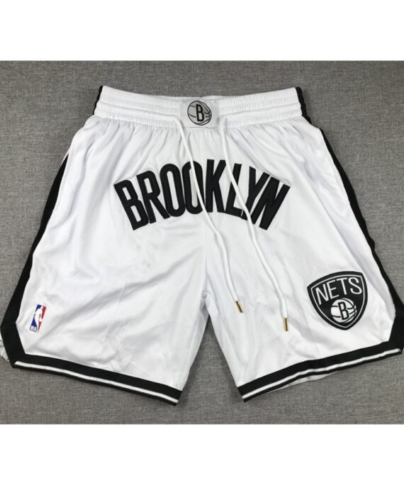 Brooklyn Nets Pocket Shorts White