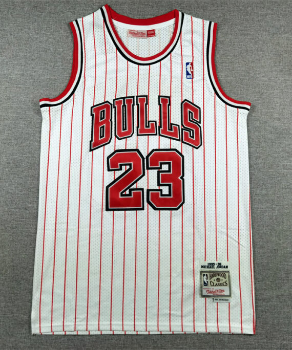 Michael Jordan Basketball Jersey #23 Chicago Bulls Hardwood Classics Red Stripes