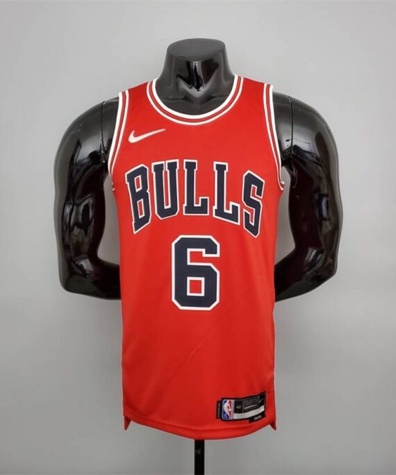 Alex Caruso Basketball Jersey #6 Chicago Bulls 75th Anniversary Edition Red