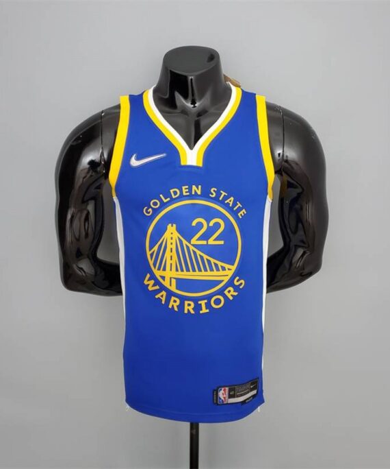 Andrew Wiggins Basketball Jersey #22 Golden State Warriors 75th Anniversary Edition Blue