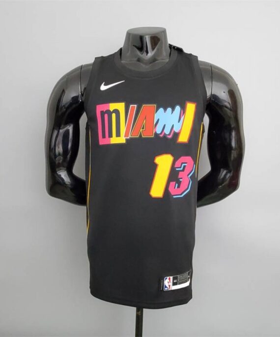 Bam Adebayo Basketball Jersey #13 Miami Heat City Edition Black