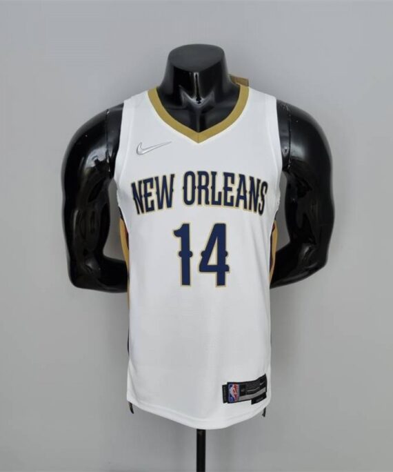 Zion Williamson Basketball Jersey #1 New Orleans Pelicans 75th Anniversary Edition White