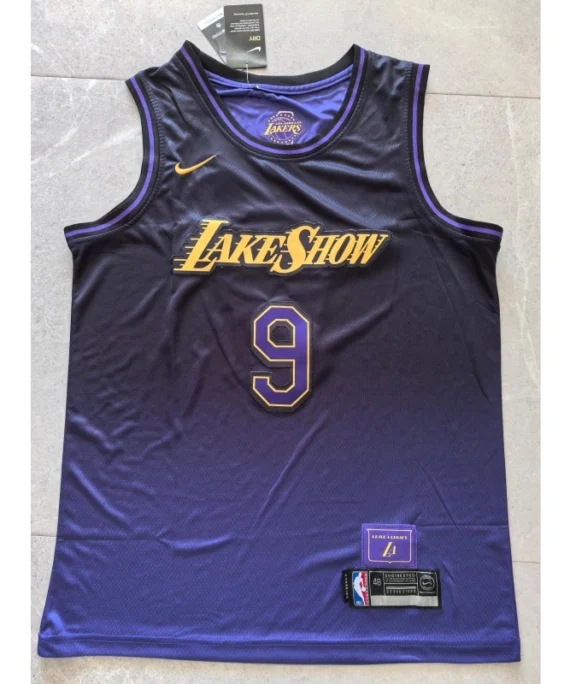 Bronny James Basketball #9 Jersey Los Angeles Lakers 2025 City Edition Purple