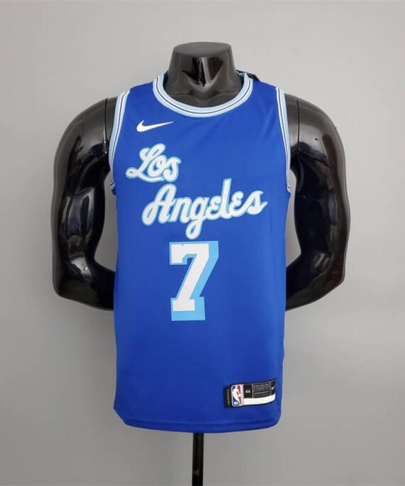 Carmelo Anthony Basketball Jersey #7 Los Angeles Lakers 2021 Classic Edition Blue