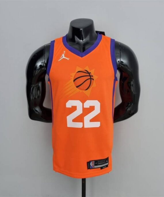 Deandre Ayton Basketball Jersey #22 Phoenix Suns Jordan 75th Anniversary Edition Orange