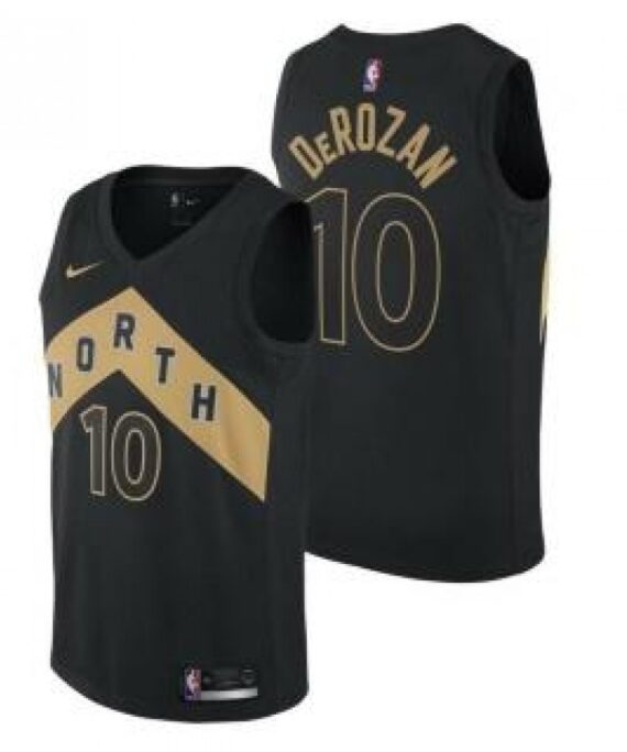 DeMar DeRozan Basketball #10 Jersey Toronto Raptors 17/18 Black City Edition