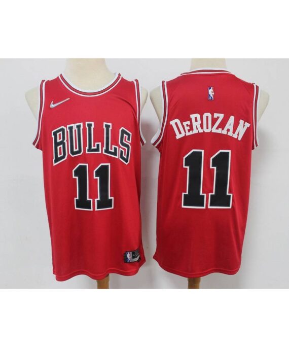 DeMar DeRozan Basketball Jersey#11 Chicago Bulls Red 75th Anniversary Edition