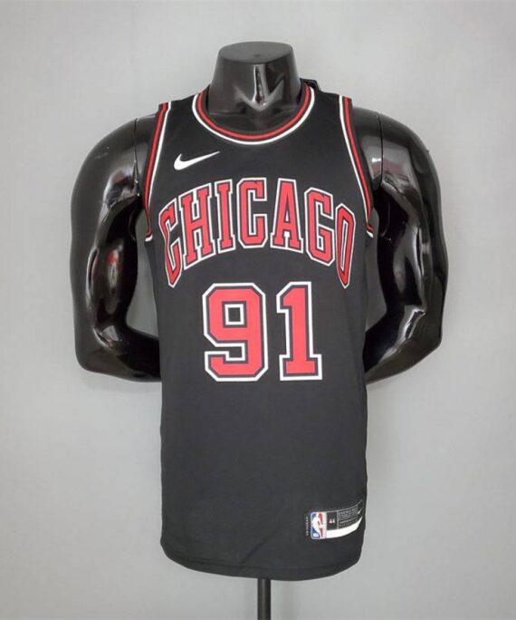 Dennis Rodman Basketball Jersey #91 Chicago Bulls Black