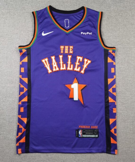 Devin Booker Basketball #1 Jersey Phoenix Suns 2025 City Edition Purple