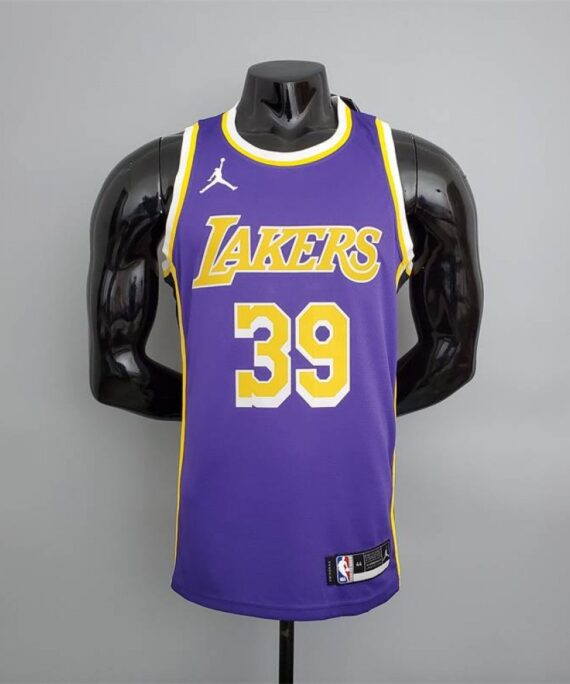 Dwight Howard Basketball Jersey #39 Los Angeles Lakers Round Neck Purple