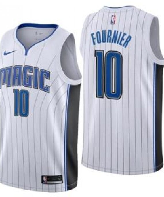 Evan Fournier Basketball Jersey #10 Orlando Magic 17/18 White Association Edition