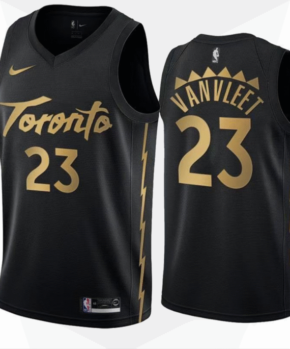 Fred VanVleet Basketball #23 Jersey Toronto Raptors 19/20 Black City Edition