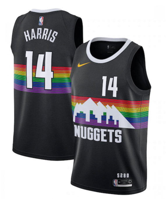 Gary Harris Basketball Jersey #14 Denver Nuggets 2019/20 Black City Edition