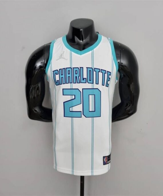 Gordon Hayward Basketball Jersey #20 Charlotte Hornets 75th Anniversary Edition White