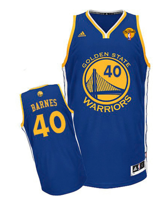 Harrison Barnes Basketball #40 Jersey Golden State Warriors Blue