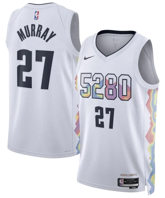 Jamal Murray Basketball Jersey #27 Denver Nuggets 2025 White City Edition