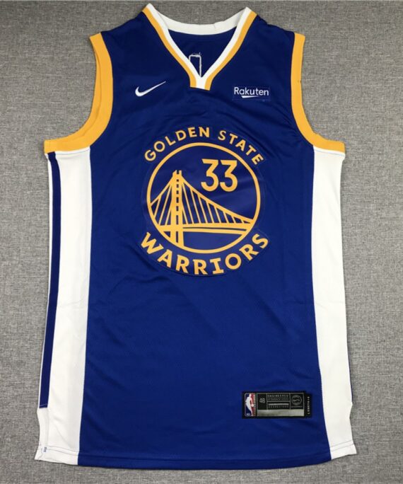 James Wiseman Basketball Jersey #33 Golden State Warriors 2021 Blue