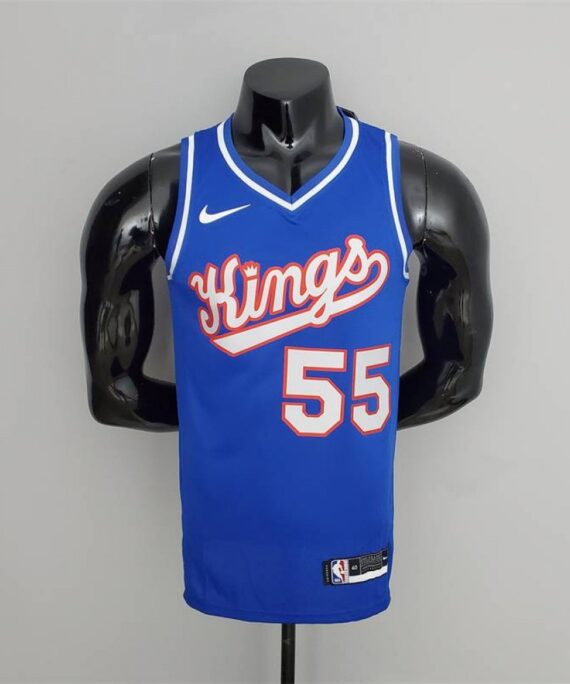 Jason Williams Basketball Jersey #55 Sacramento Kings City Edition Blue