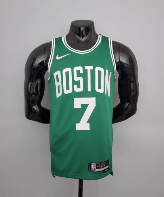 Jaylen Brown Basketball Jersey #7 Boston Celtics 75 Anniversary Green