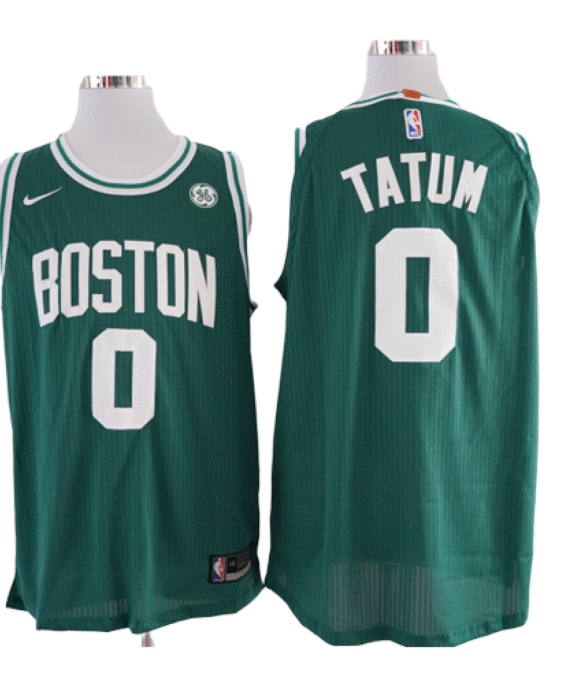 Jayson Tatum Basketball #0 Jersey Boston Celtics Green Child