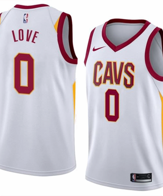Kevin Love Basketball Jersey #0 Cleveland Cavaliers White Association Edition