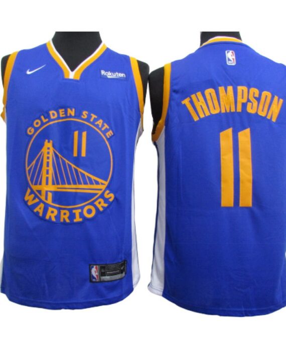 Klay Thompson Basketball #11 Jersey Golden State Warriors 2020 Blue
