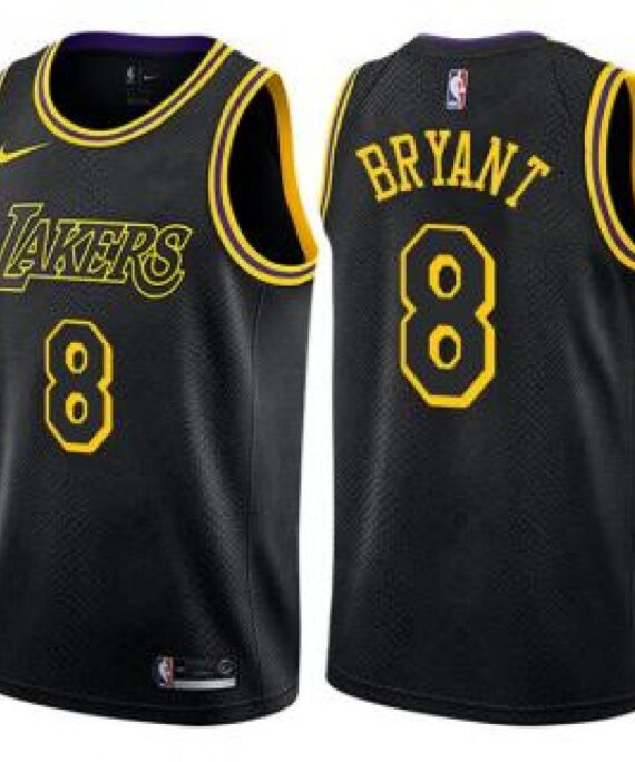 Kobe Bryant Basketball #8 Jersey Los Angeles Lakers 18/19 Black City Edition