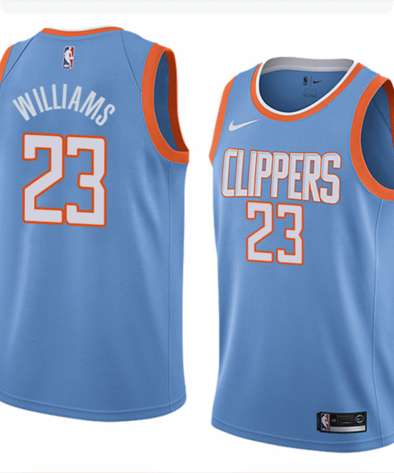 Lou Williams Basketball Jersey #23 Los Angeles Clippers Blue City Edition