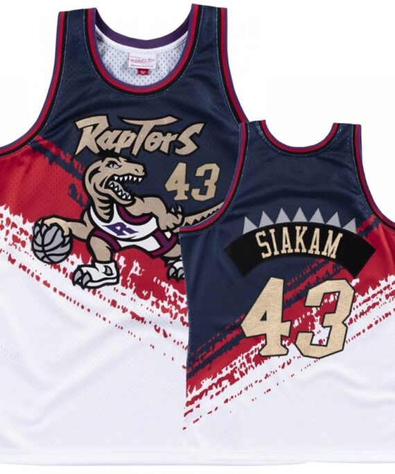 Pascal Siakam Basketball #43 Jersey Toronto Raptors White Independence Day Edition