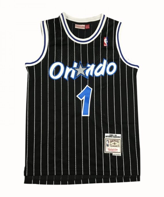 Penny Hardaway Basketball Jersey #1 Orlando Magic Black Retro