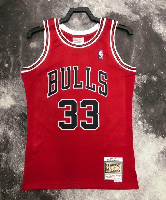 Scottie Pippen Basketball Jersey#33 Chicago Bulls 1998 Red