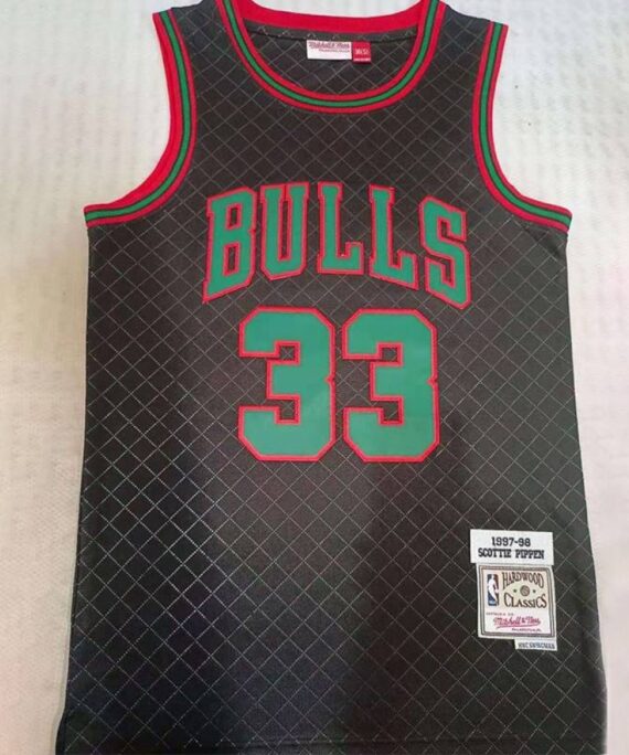 Scottie Pippen Basketball Jersey #33 Chicago Bulls Black
