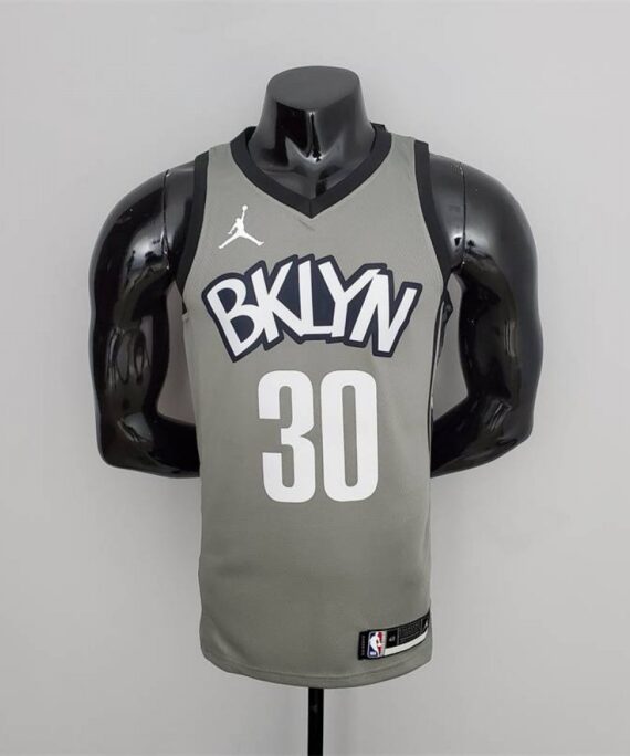 Seth Curry Basketball Jersey #30 Brooklyn Nets Flyer Edition Gray