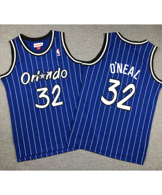 Shaquille O'Neal Basketball #32 Jersey Orlando Magic Classic Edition Blue Child