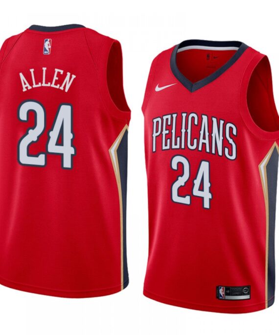 Tony Allen Basketball Jersey#24 New Orleans Pelicans Red