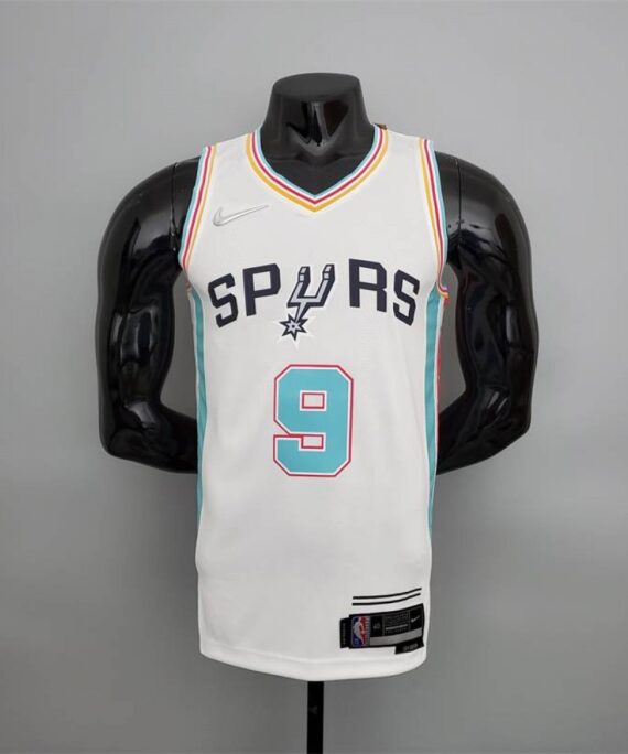 Tony Parker Basketball Jersey #9 San Antonio Spurs 2022 City Edition White