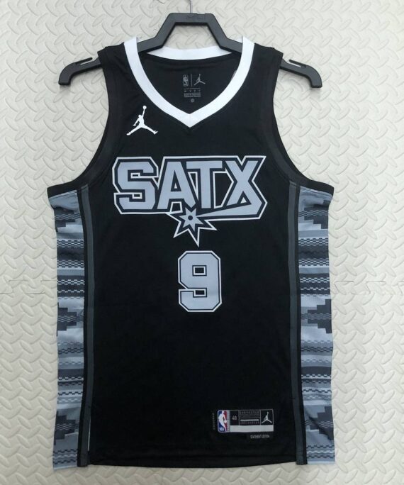 Tony Parker Basketball Jersey#9 San Antonio Spurs 2023 Black
