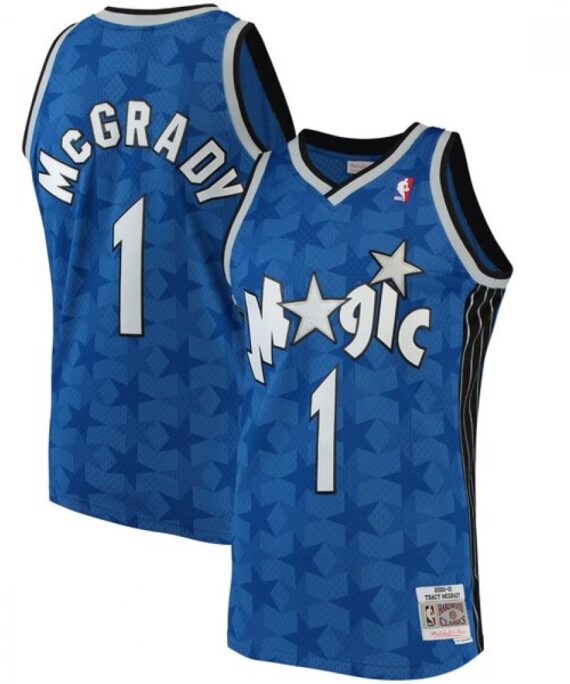 Tracy McGrady Basketball Jersey #1 Orlando Magic 01/02 Blue Classic