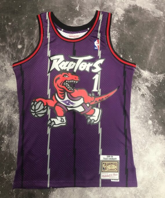 Tracy McGrady Basketball Jersey#1 Toronto Raptors 1999 Purple Classic Edition